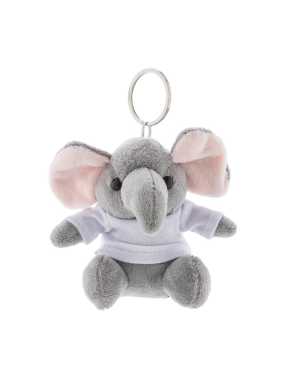 Plyšový prívesok na kľúče s slonom > šedá