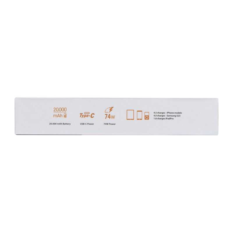 Powerbank Marbella, 20.000 mAh (MoLu) > čierna