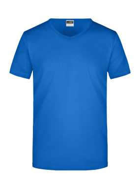 Pánske tričko (JN Men's Slim Fit V-T) > modrá (cobalt) > S