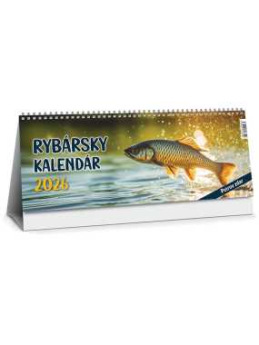 Stolový kalendár (Rybársky kalendár 2026) - 30 x 12 cm