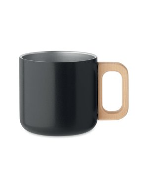 Dvojstenný nerezový hrnček 350 ml > čierna
