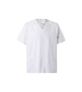 Pánske tričko (VELILLA 100% COTTON SCRUB TOP) > biela > 3XL