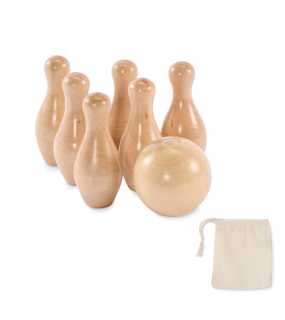 Mini borovicová bowlingová súprava > drevo