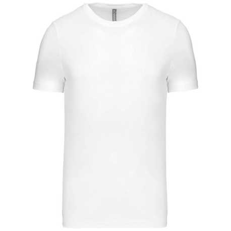 Pánske tričko (KARIBAN MENS SHORT SLEEVE ROUND NECK T-SHIRT) > biela > S