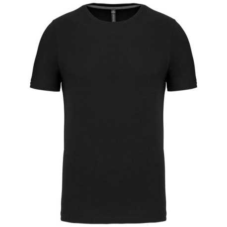Pánske tričko (KARIBAN MENS SHORT SLEEVE ROUND NECK T-SHIRT) > čierna > L