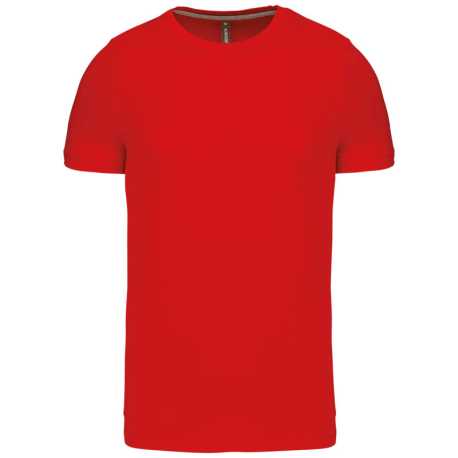 Pánske tričko (KARIBAN MENS SHORT SLEEVE ROUND NECK T-SHIRT) > červená > 4XL