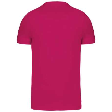 Pánske tričko (KARIBAN MENS SHORT SLEEVE ROUND NECK T-SHIRT) > ružová (fuchsia) > M