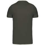 Pánske tričko (KARIBAN MENS SHORT SLEEVE ROUND NECK T-SHIRT)>zelená (dark khaki)>S
