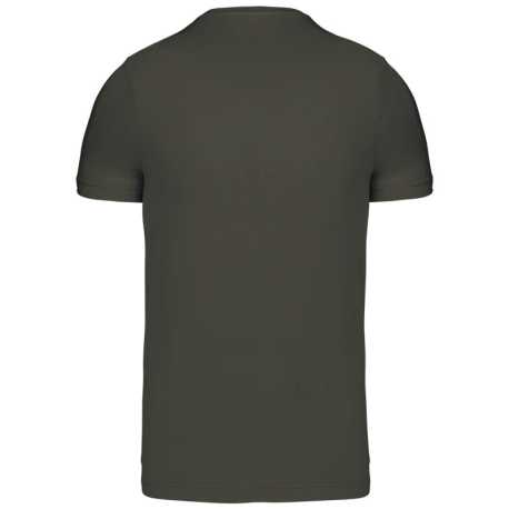 Pánske tričko (KARIBAN MENS SHORT SLEEVE ROUND NECK T-SHIRT)>zelená (dark khaki)>S