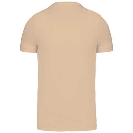 Pánske tričko (KARIBAN MENS SHORT SLEEVE ROUND NECK T-SHIRT)>hnedá (light sand)>S