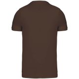 Pánske tričko (KARIBAN MENS SHORT SLEEVE ROUND NECK T-SHIRT)>hnedá (chocolate)>2XL