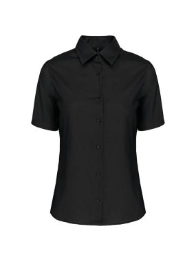 Dámska košela (KARIBAN LADIES SHORT SLEEVE SHIRT) > čierna > 2XL
