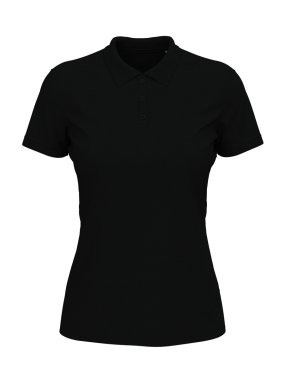 Dámske tričko (STEDMAN Lux Polo) > čierna (opal) > 3XL