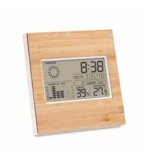 Meteostanice, bambusový kryt > hnedá (wood)