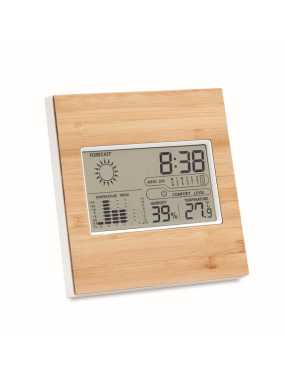 Meteostanice, bambusový kryt > hnedá (wood)