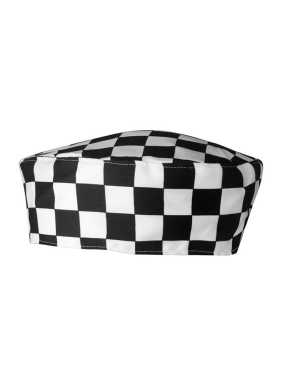 Kuchárska čiapka (PREMIER CHEF’S SKULL CAP) > čierna / biela (check)