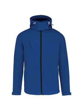 Pánska softshell bunda (KARIBAN MENS HOODED SOFTSHELL JACKET) > modrá (dark royal) > 3XL