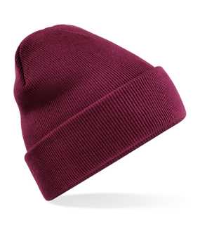 Unisex čiapka (Beechfield Recycled Original Cuffed Beanie) > črevená (burgundy)