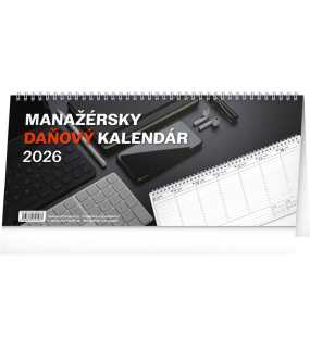 Stolový kalendár (Manažérsky daňový 2026) - 33 x 14,5 x 1 cm