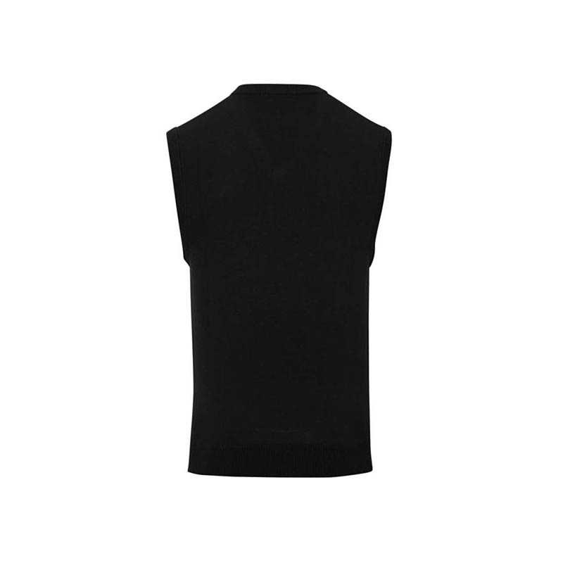 Pánsky sveter (PREMIER MENS SLEEVELESS SWEATER  COTTON/ACRYLIC) > čierna > M