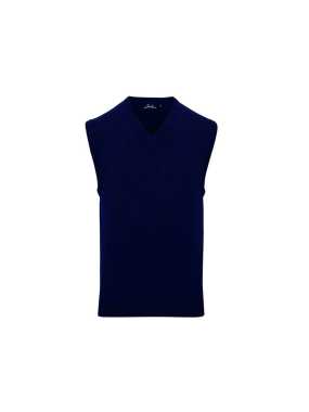 Pánsky sveter (PREMIER MENS SLEEVELESS SWEATER  COTTON/ACRYLIC) > modrá (navy) > XL