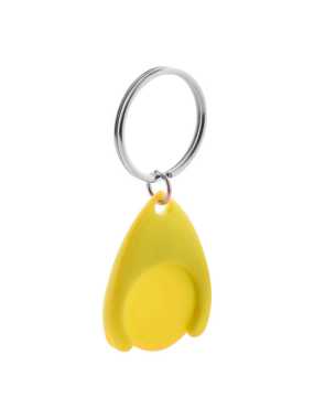 Prívesok na kľúče so žetónom > žltá