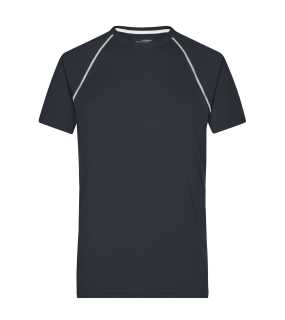 Pánske tričko(JN Mens Sport T-Shirt) > čierna / biela > L