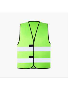 Unisex vesta (Korntex SAFETY VEST "WOLFSBURG" - BLACK HEM) > zelená (neon) > 2XL