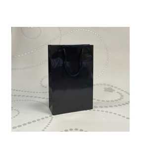 Papierová taška (LUXURY LINE) > čierna > 22x10x27,5 cm