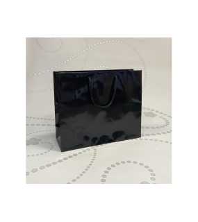 Papierová taška (LUXURY LINE) > čierna > 32x10x28 cm