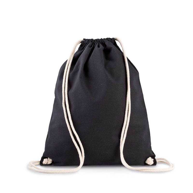 Ruksak (KIMOOD ORGANIC COTTON BACKPACK WITH DRAWSTRING CARRY HANDLES) > čierna