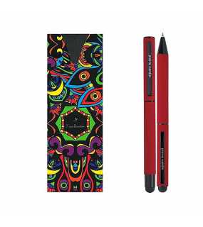 Súprava rollera a guľôčkového pera "PIERRE CARDIN" > červená