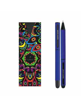 Súprava rollera a guľôčkového pera "PIERRE CARDIN" > modrá (dark)