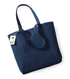 Nákupná taška z bavlny (WM Organic Cotton Shopper) > modrá (navy)