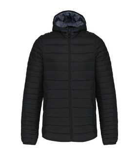 Pánska bunda (Kariban"MEN'S LIGHTWEIGHT HOODED DOWN JACKET") > čierna > L