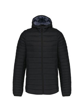Pánska bunda (Kariban"MEN'S LIGHTWEIGHT HOODED DOWN JACKET") > čierna > L