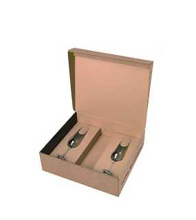 Darčeková krabička s dvoma pohármi (250 ml) na biele víno "VANILLA SEASON" > šampanské