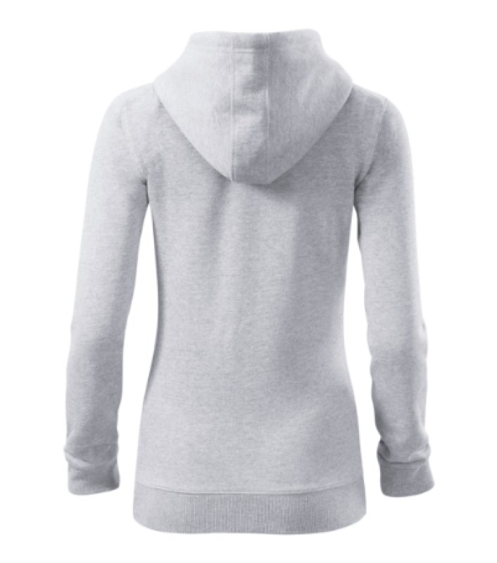 Dámska mikina (MALFINI Trendy Zipper) > sivá (svetlýmelír) > XL
