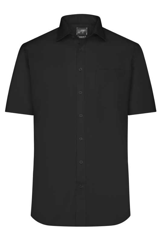 Pánska košeľa(JN Mens Shirt Shortsleeve Micro-Twill) > čierna > S