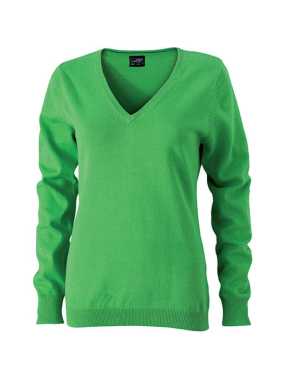 Dámsky sveter (JN Ladies' V-Neck Pullover) > zelená > M