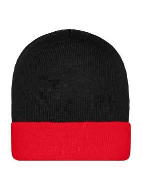 Zimná čiapka (MB Knitted Cap) > čierna / červená