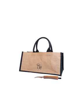 Taška a nôž na hríby (SAGAFORM) > béžová / čierna