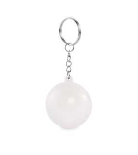 PU prívesok na kľúče v tvare lopty > biela