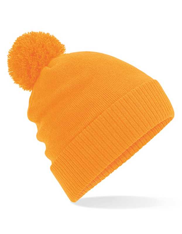 Unisex čiapka (Beechfield Thermal Snowstar Beanie) > oranžová (fluorescent)