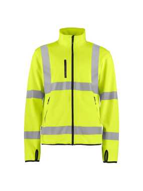 Pánska bunda (PROJOB SOFTSHELLJACKET) > žltá / čierna > 3XL
