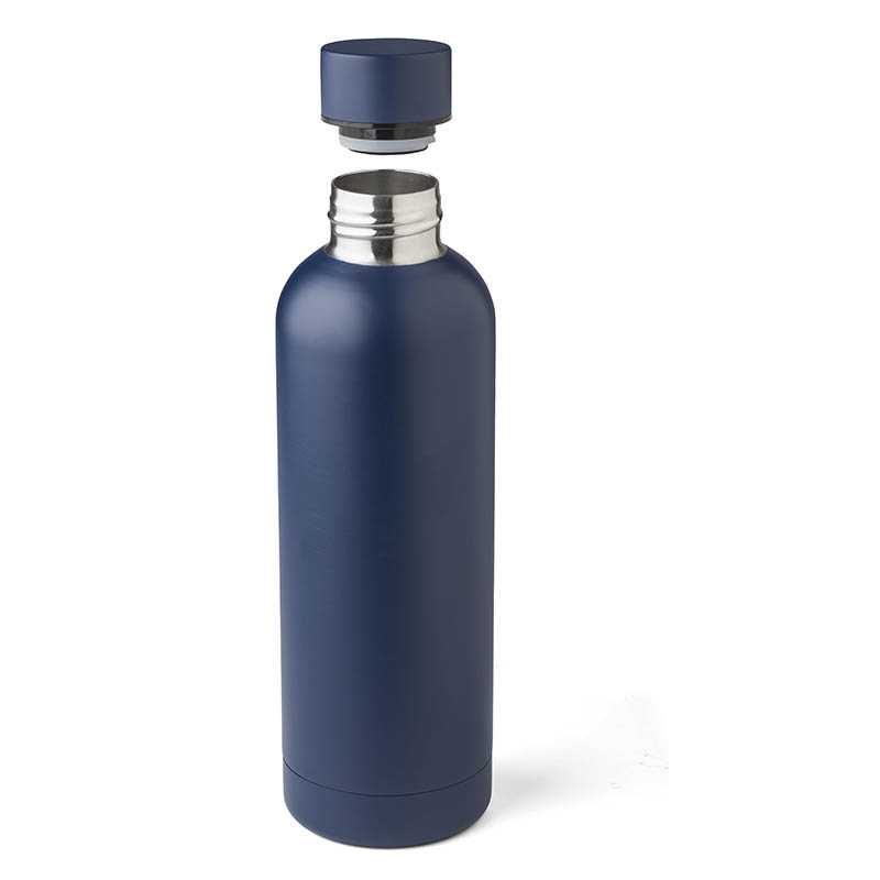 Matná fľaša z recyklovaného nerezu (500 ml > bordová