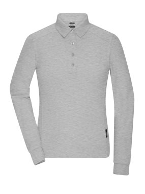 Dámska polokošeľa (JN Ladies Workwear-Longsleeve Polo)>šedá (heather)>XS