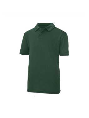Detská polokošeľa (Just Cool KIDS COOL POLO) > zelená (bottle) > XS