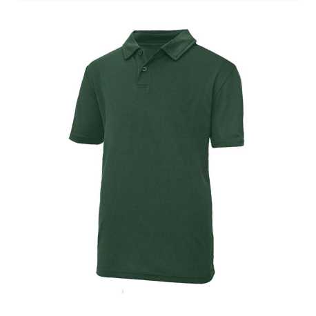 Detská polokošeľa (Just Cool KIDS COOL POLO) > zelená (bottle) > XS