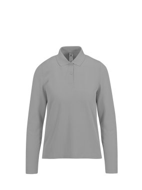 Dámska polokošeľa (B&C MY POLO 180 LSL /WOMEN) > šedá (sport) > XL